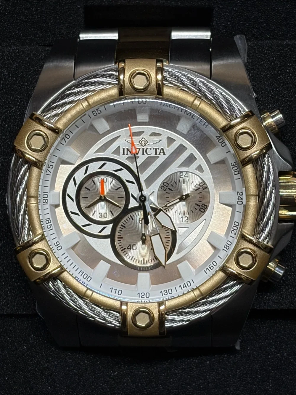 Invicta Bolt Ace Men's Watch - 52mm. Gold, Steel (49746)
